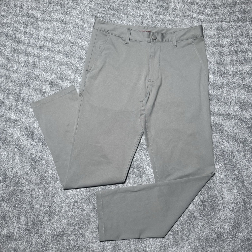 Rhone Pants Men 30x28.5 Gray Commuter Slim Performance Chino Stretch 100036